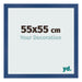 Marco de Fotos 55x55 cm Azul Oscuro MDF Bologna Delantera Tamano | Yourdecoration.es