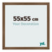 Marco de Fotos 55x55 cm Roble Rustico MDF Bologna Delantera Tamano | Yourdecoration.es