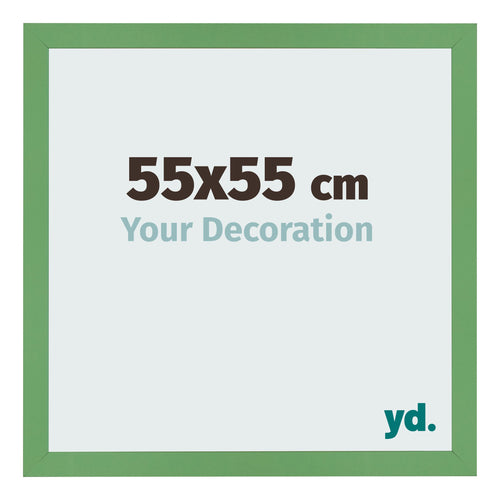 Marco de Fotos 55x55 cm Verde MDF Bologna Delantera Tamano | Yourdecoration.es