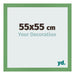 Marco de Fotos 55x55 cm Verde MDF Bologna Delantera Tamano | Yourdecoration.es