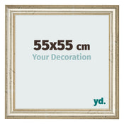 Marco de Fotos 55x55cm Brillo Metalico MDF Lazio Delantera Tamano | Yourdecoration.es