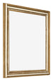 Marco de Fotos 55x55cm Dorado Antiguo MDF Lazio Delantera Oblicuo | Yourdecoration.es