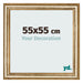 Marco de Fotos 55x55cm Dorado Antiguo MDF Lazio Delantera Tamano | Yourdecoration.es