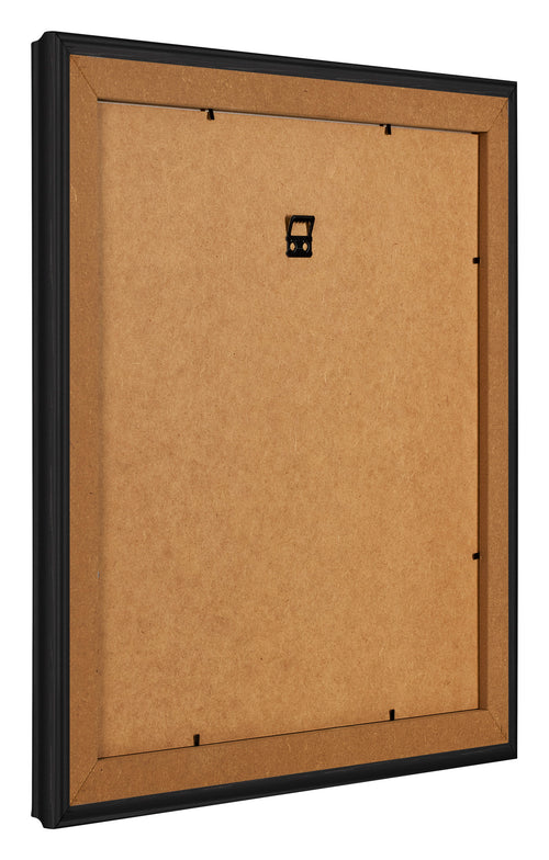 Marco de Fotos 55x55cm Negro Grano De Madera MDF Lazio Trasera Oblicuo | Yourdecoration.es