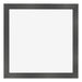 Marco de Fotos 55x55cm Negro Plateado Pulido MDF Pisa Delantera | Yourdecoration.es
