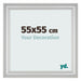 Marco de Fotos 55x55cm Plateado Mate MDF Lazio Delantera Tamano | Yourdecoration.es