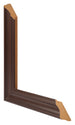 Marco de Fotos 55x55cm Roble Oscuro MDF Lazio Detalle Diametro | Yourdecoration.es