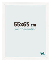 Marco de Fotos 55x65 cm Blanco Brillante MDF Bologna Delantera Tamano | Yourdecoration.es