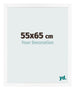 Marco de Fotos 55x65 cm Blanco Mate MDF Bologna Delantera Tamano | Yourdecoration.es