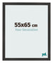 Marco de Fotos 55x65 cm Negro Mate MDF Bologna Delantera Tamano | Yourdecoration.es