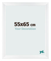 Marco de Fotos 55x65cm Blanco Vintage MDF Pisa Delantera Tamano | Yourdecoration.es