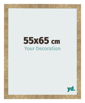 Marco de Fotos 55x65cm Dorado Antiguo MDF Bologna Delantera Tamano | Yourdecoration.es