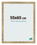 Marco de Fotos 55x65cm Dorado Antiguo MDF Bologna Delantera Tamano | Yourdecoration.es