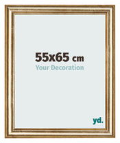 Marco de Fotos 55x65cm Dorado Antiguo MDF Lazio Delantera Tamano | Yourdecoration.es