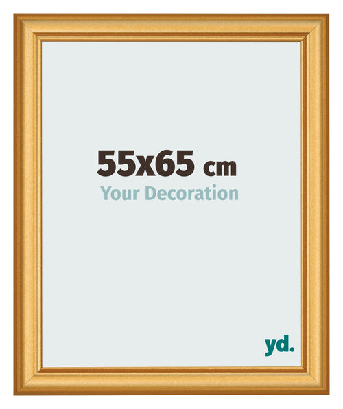 Marco de Fotos 55x65cm Dorado Matte MDF Lazio Delantera Tamano | Yourdecoration.es