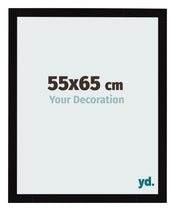 Marco de Fotos 55x65cm Negro Brillante MDF Bologna Delantera Tamano | Yourdecoration.es