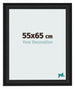 Marco de Fotos 55x65cm Negro Grano De Madera MDF Lazio Delantera Tamano | Yourdecoration.es