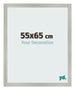 Marco de Fotos 55x65cm Plateado Mate MDF Bologna Delantera Tamano | Yourdecoration.es