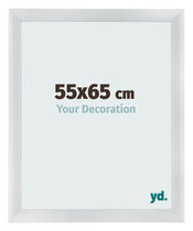 Marco de Fotos 55x65cm Plateado Negro Barrido MDF Pisa Delantera Tamano | Yourdecoration.es