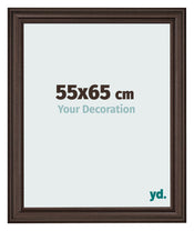 Marco de Fotos 55x65cm Roble Oscuro MDF Lazio Delantera Tamano | Yourdecoration.es