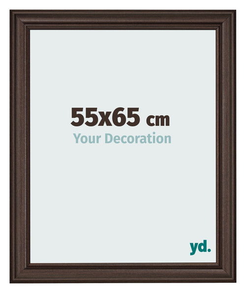 Marco de Fotos 55x65cm Roble Oscuro MDF Lazio Delantera Tamano | Yourdecoration.es