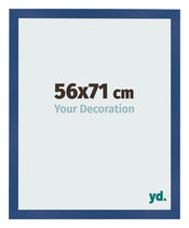 Marco de Fotos 56x71 cm Azul Oscuro MDF Bologna Delantera Tamano | Yourdecoration.es