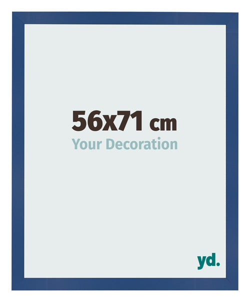 Marco de Fotos 56x71 cm Azul Oscuro MDF Bologna Delantera Tamano | Yourdecoration.es
