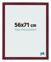 Marco de Fotos 56x71 cm Vino Tinto Barrido MDF Bologna Delantera Tamano | Yourdecoration.es