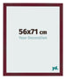 Marco de Fotos 56x71 cm Vino Tinto Barrido MDF Bologna Delantera Tamano | Yourdecoration.es