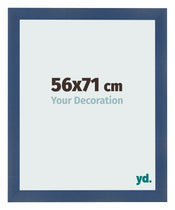 Marco de Fotos 56x71cm Azul Oscuro Barrido MDF Pisa Delantera Tamano | Yourdecoration.es