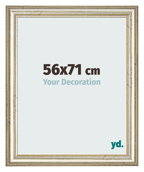 Marco de Fotos 56x71cm Brillo Metalico MDF Lazio Delantera Tamano | Yourdecoration.es
