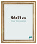 Marco de Fotos 56x71cm Dorado Antiguo MDF Lazio Delantera Tamano | Yourdecoration.es