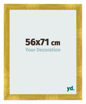 Marco de Fotos 56x71cm Dorado Vintage MDF Pisa Delantera Tamano | Yourdecoration.es