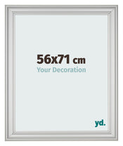Marco de Fotos 56x71cm Plateado Mate MDF Lazio Delantera Tamano | Yourdecoration.es