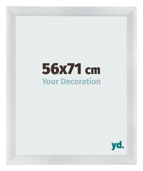 Marco de Fotos 56x71cm Plateado Negro Barrido MDF Pisa Delantera Tamano | Yourdecoration.es