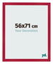 Marco de Fotos 56x71cm Rojo MDF Bologna Delantera Tamano | Yourdecoration.es