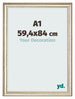 Marco de Fotos 59 4x84cm A1 Brillo Metalico MDF Lazio Delantera Tamano | Yourdecoration.es
