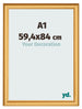 Marco de Fotos 59 4x84cm A1 Dorado Matte MDF Lazio Delantera Tamano | Yourdecoration.es