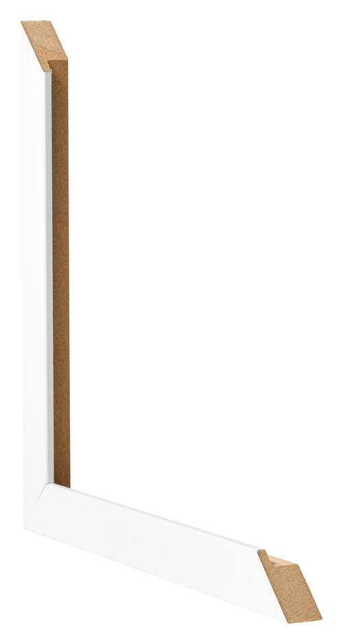 Marco de Fotos 59x84cm Blanco Mate MDF Bologna Detalle Diametro | Yourdecoration.es