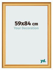 Marco de Fotos 59x84cm Dorado Matte MDF Lazio Delantera Tamano | Yourdecoration.es