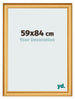 Marco de Fotos 59x84cm Dorado Matte MDF Lazio Delantera Tamano | Yourdecoration.es