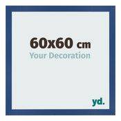 Marco de Fotos 60x60 cm Azul Oscuro MDF Bologna Delantera Tamano | Yourdecoration.es