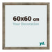 Marco de Fotos 60x60 cm Metal Vintage MDF Bologna Delantera Tamano | Yourdecoration.es