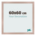 Marco de Fotos 60x60 cm Rosa Viejo MDF Bologna Delantera Tamano | Yourdecoration.es