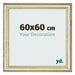Marco de Fotos 60x60cm Brillo Metalico MDF Lazio Delantera Tamano | Yourdecoration.es