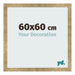 Marco de Fotos 60x60cm Dorado Antiguo MDF Bologna Delantera Tamano | Yourdecoration.es