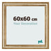 Marco de Fotos 60x60cm Dorado Antiguo MDF Lazio Delantera Tamano | Yourdecoration.es