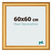 Marco de Fotos 60x60cm Dorado Matte MDF Lazio Delantera Tamano | Yourdecoration.es