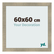 Marco de Fotos 60x60cm Dorado Vintage MDF Pisa Delantera Tamano | Yourdecoration.es