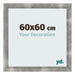 Marco de Fotos 60x60cm Metal Vintage MDF Pisa Delantera Tamano | Yourdecoration.es
